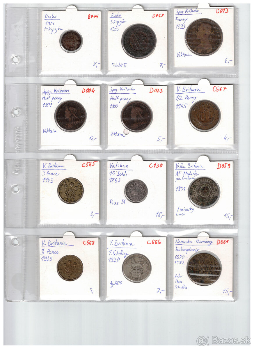 stare mince Europa/Svet 18.,19. a 1.pol. 20. storocia - 8