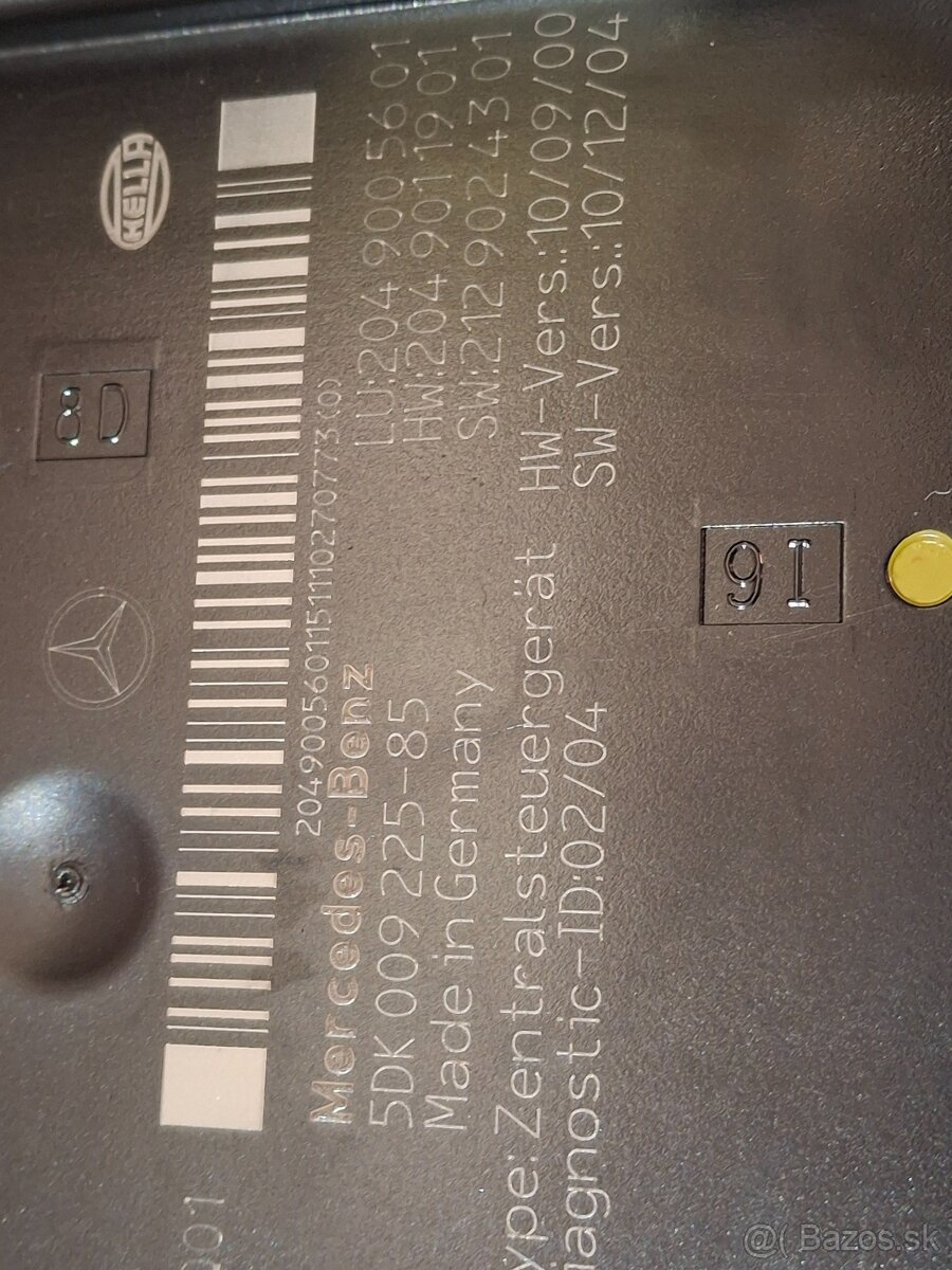 Predám poisťovací modul W204 C180d - 8