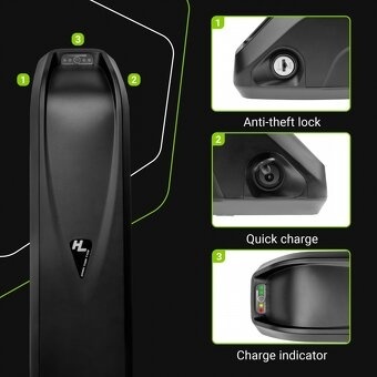 Batéria na elektrobicykel - 36V 7.5 Ah Li-Ion, 270 W - 8