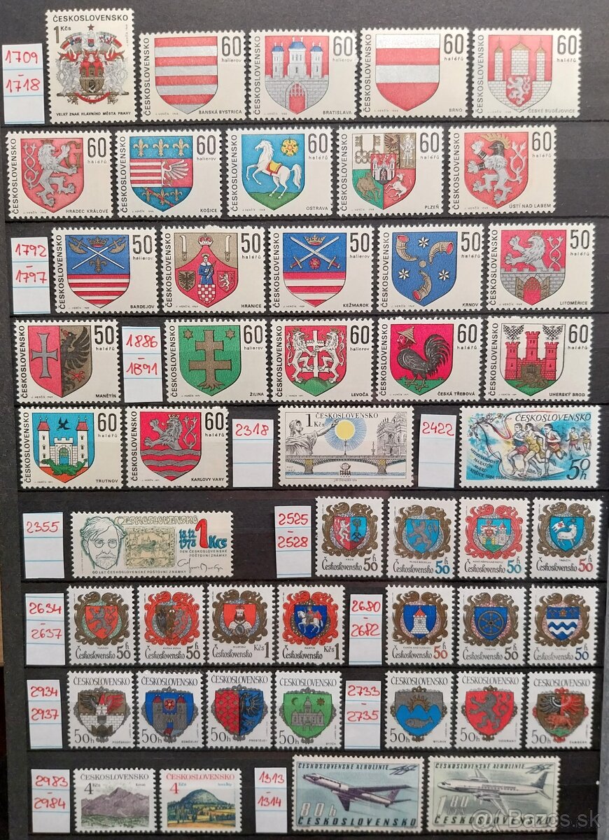 Známky ČESKOSLOVENSKO – 4 - 8