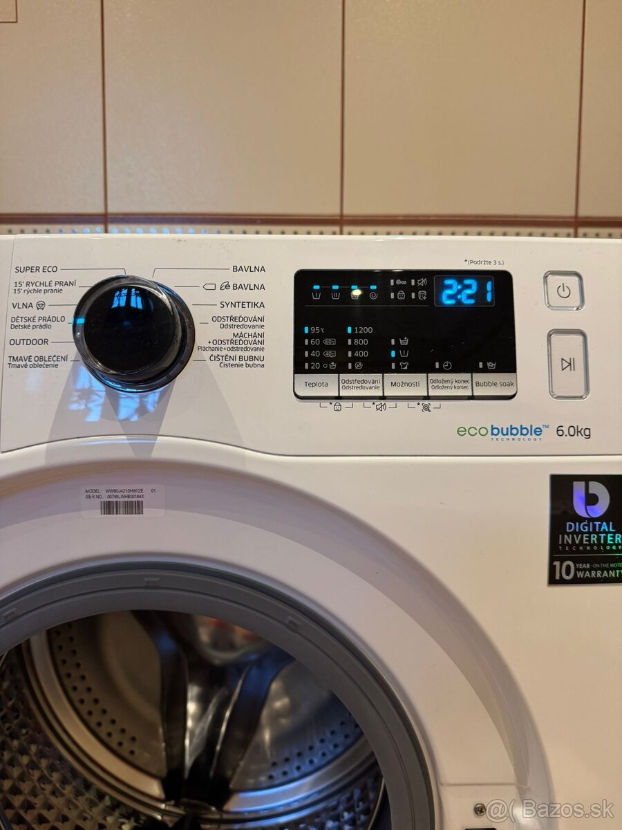 Pračka samusng ecobubble 6kg slim - 8