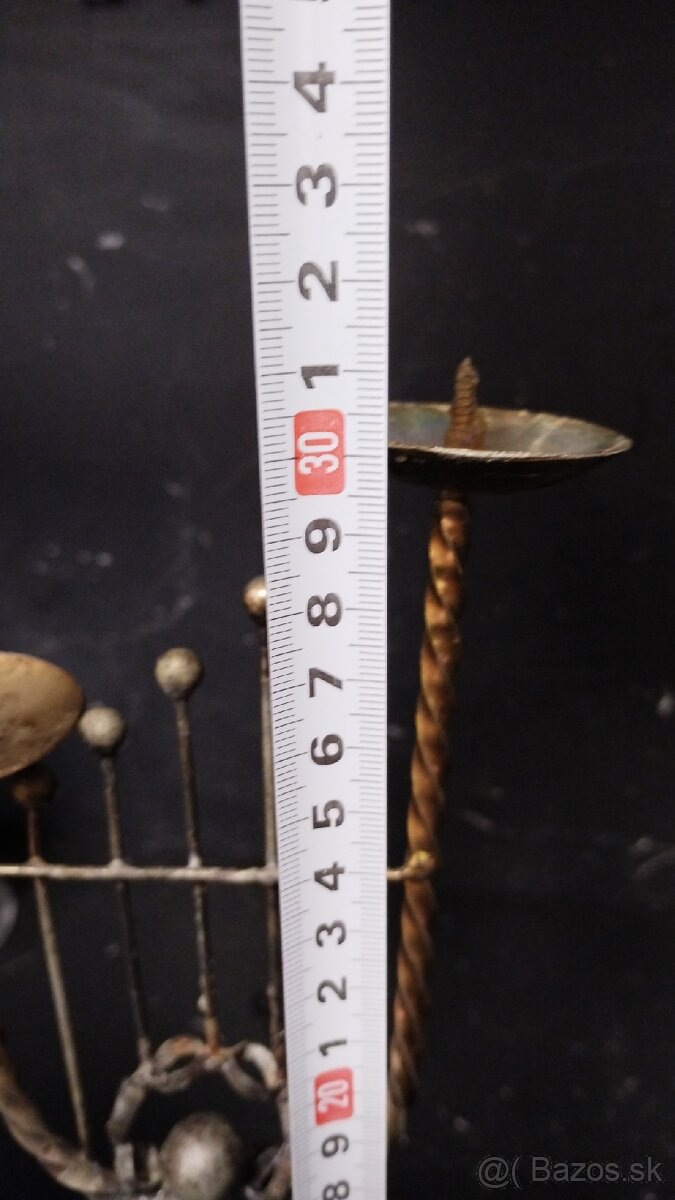 Staré kovové svietniky - 8