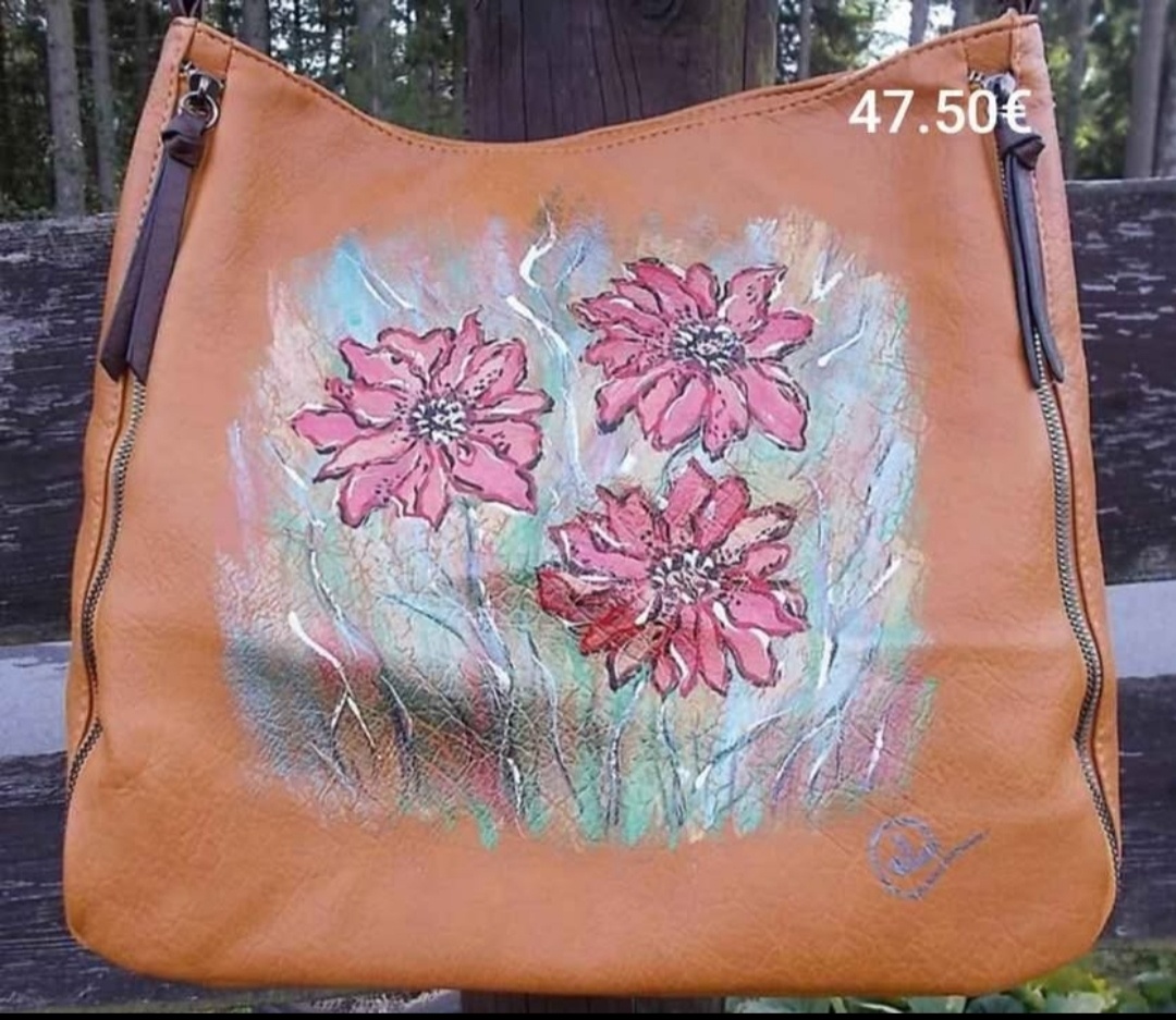 Kabelky, batohy. originál maľba/art/handmade 1,časť - 8