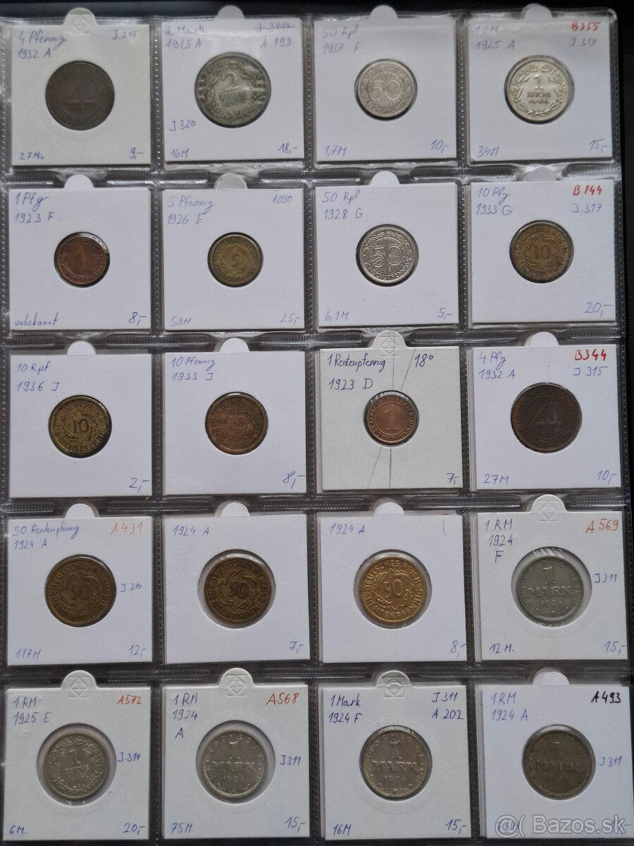 mince Nemecko - Weimarska Republika - 8