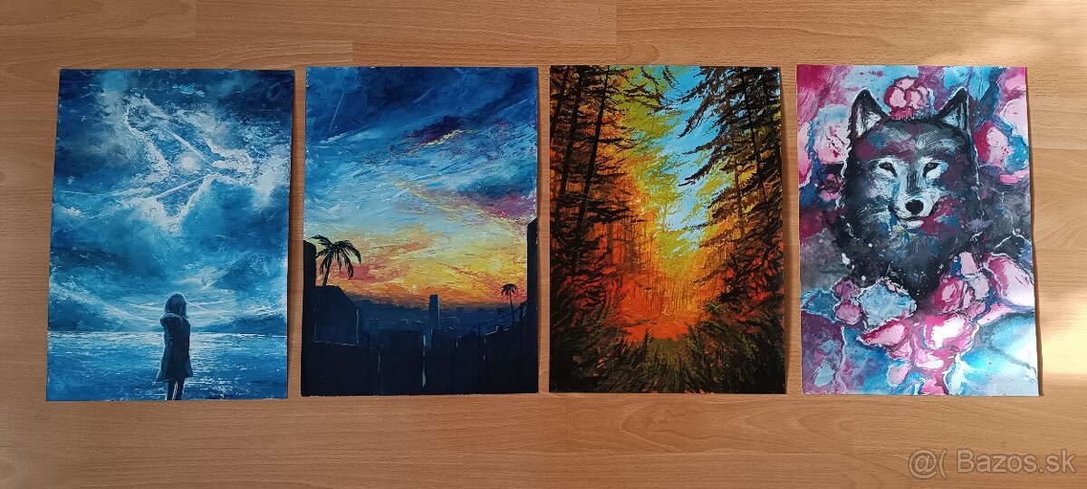 Akrylové obrazy 40x30cm - 8