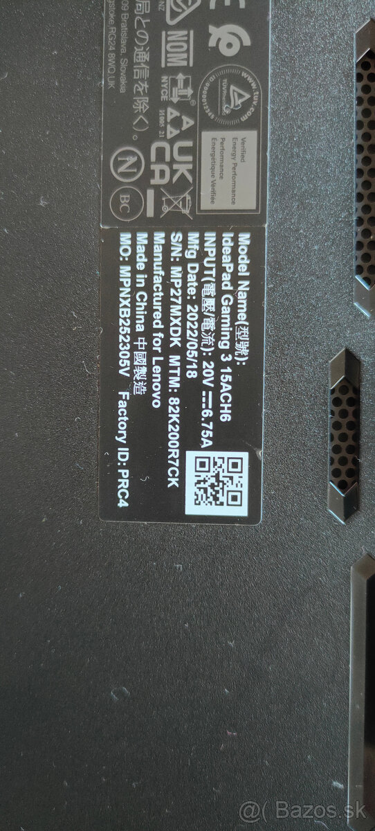 Lenovo IdeaPad Gaming 3 15ACH6 Shadow Black - 8