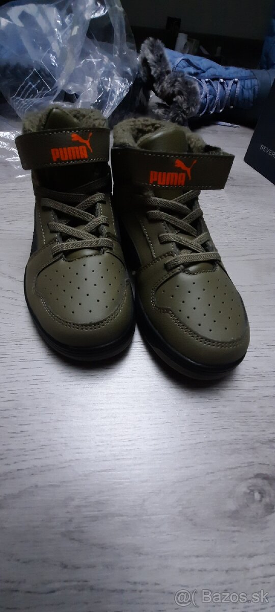 Puma topánky, poltopánočky, PUMA, zateplené - 8