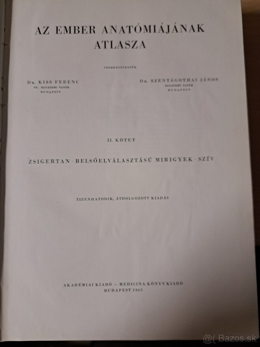 Atlas ĺudskej anatómie 1,2,3. - 8