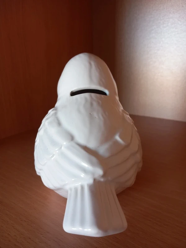 Veľký keramický vtáčik, aj ako pokladnička 16x12x10 cm - 8