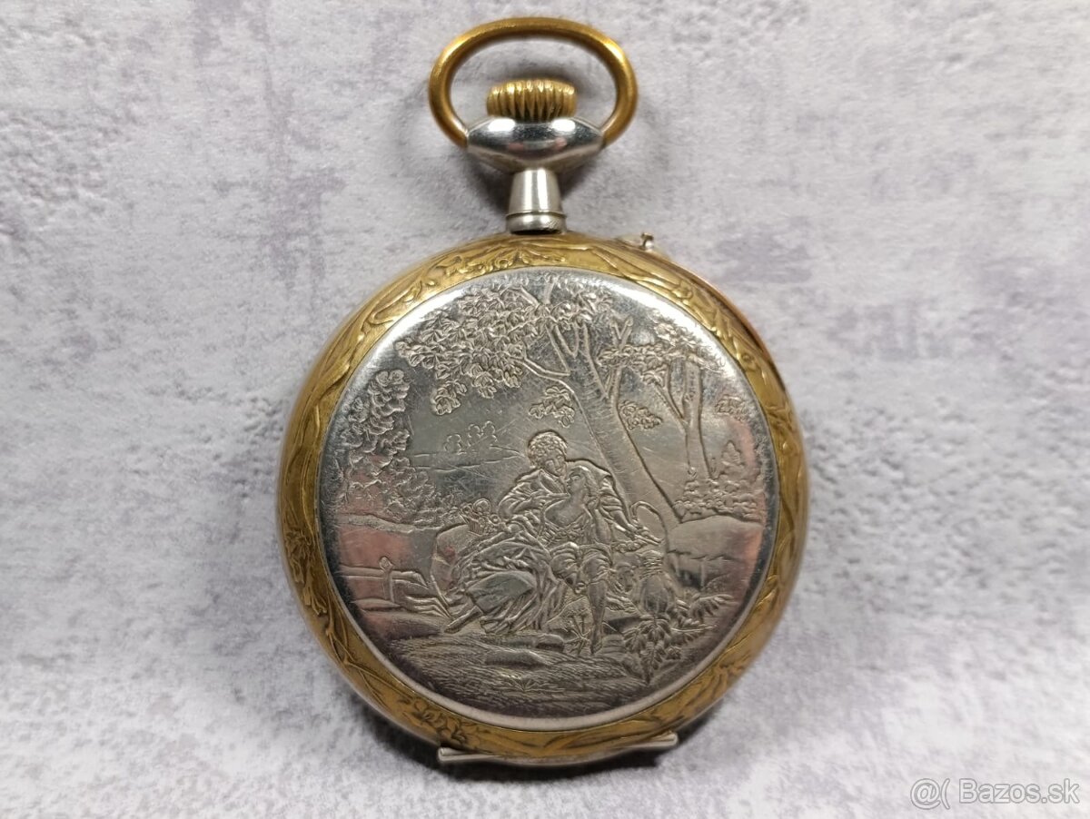 Obrovské kapesní hodinky Régulatéur, 67mm, 192g - 8