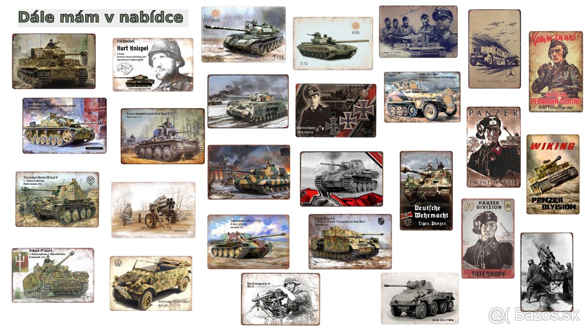 plechová cedule - Generalfeldmarschall Erich von Manstein - 8