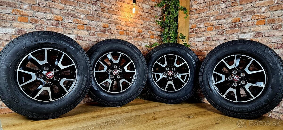 Alu R16 5x118 orig. FIAT DUCATO+ letné pneu 235/65R16C - 8