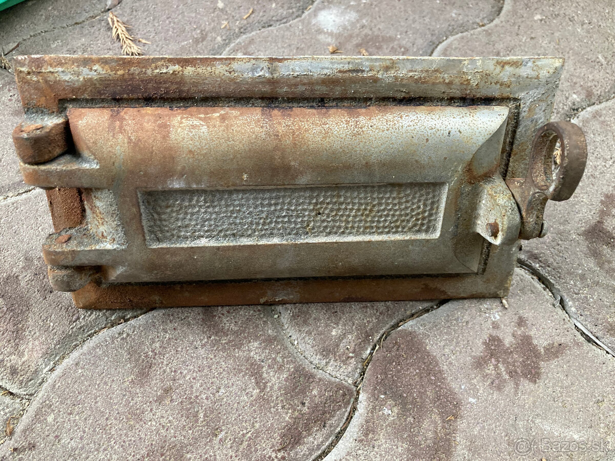 Krbový rám, dvierka, popolník, mriežka - 8