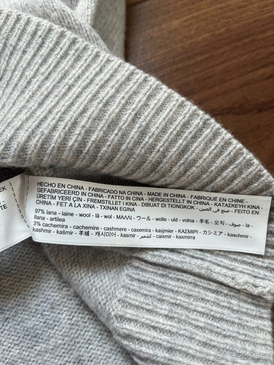 Pánsky sveter Massimo Dutti Wool Cashmere - 8