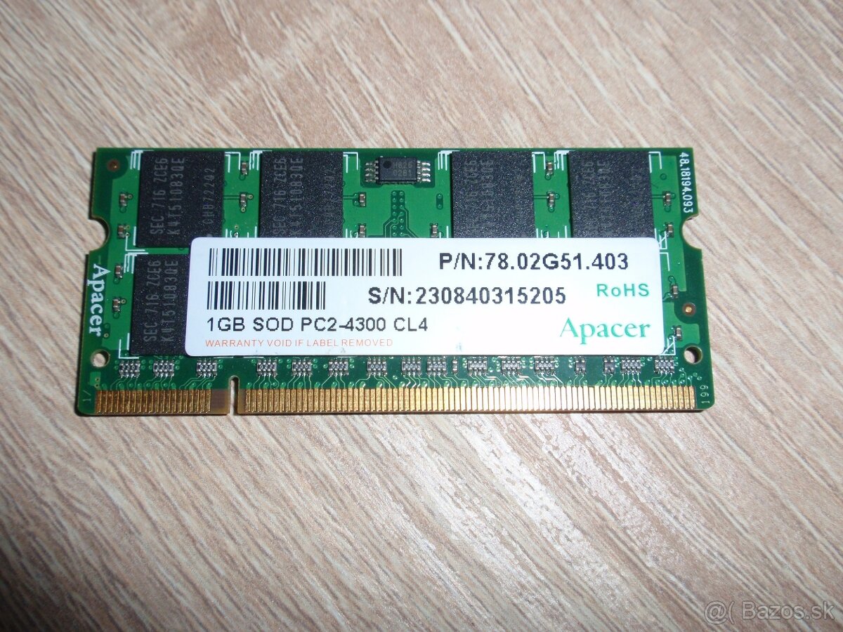 DDR2 SO-dimm pamate pre notebooky - 8
