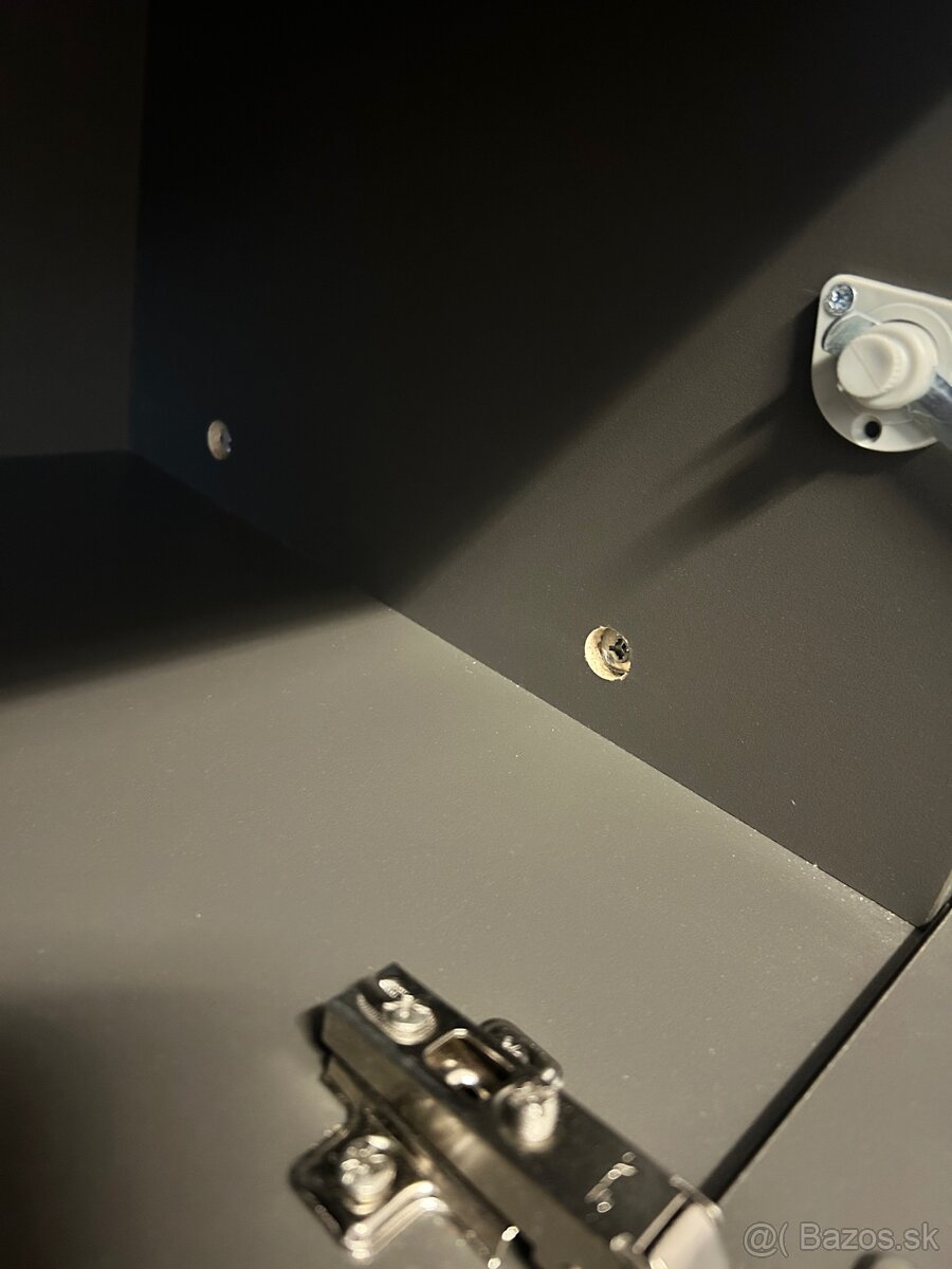 Sivý moderný TV stolík, komoda pod TV - 8