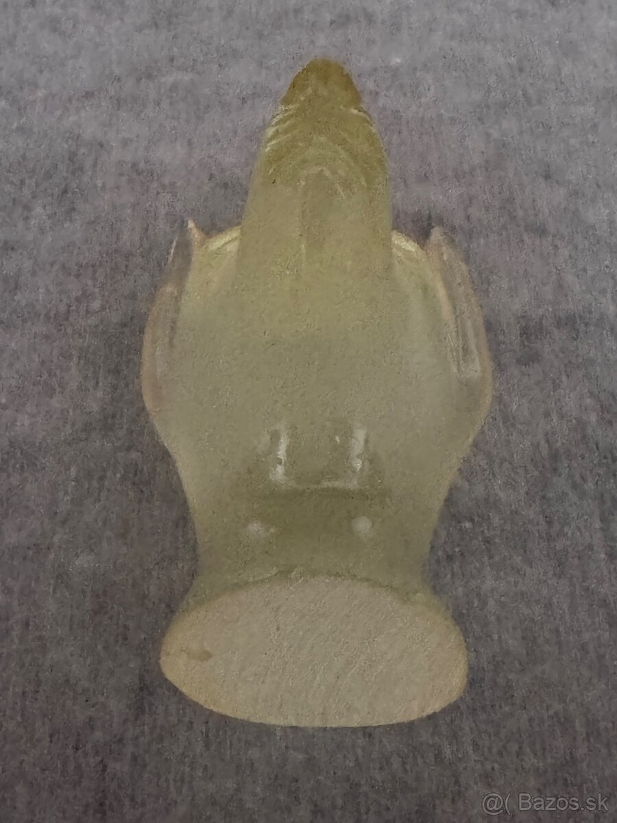 Skl. soška hlavy psa Anubis, světélkující zeleně - 8