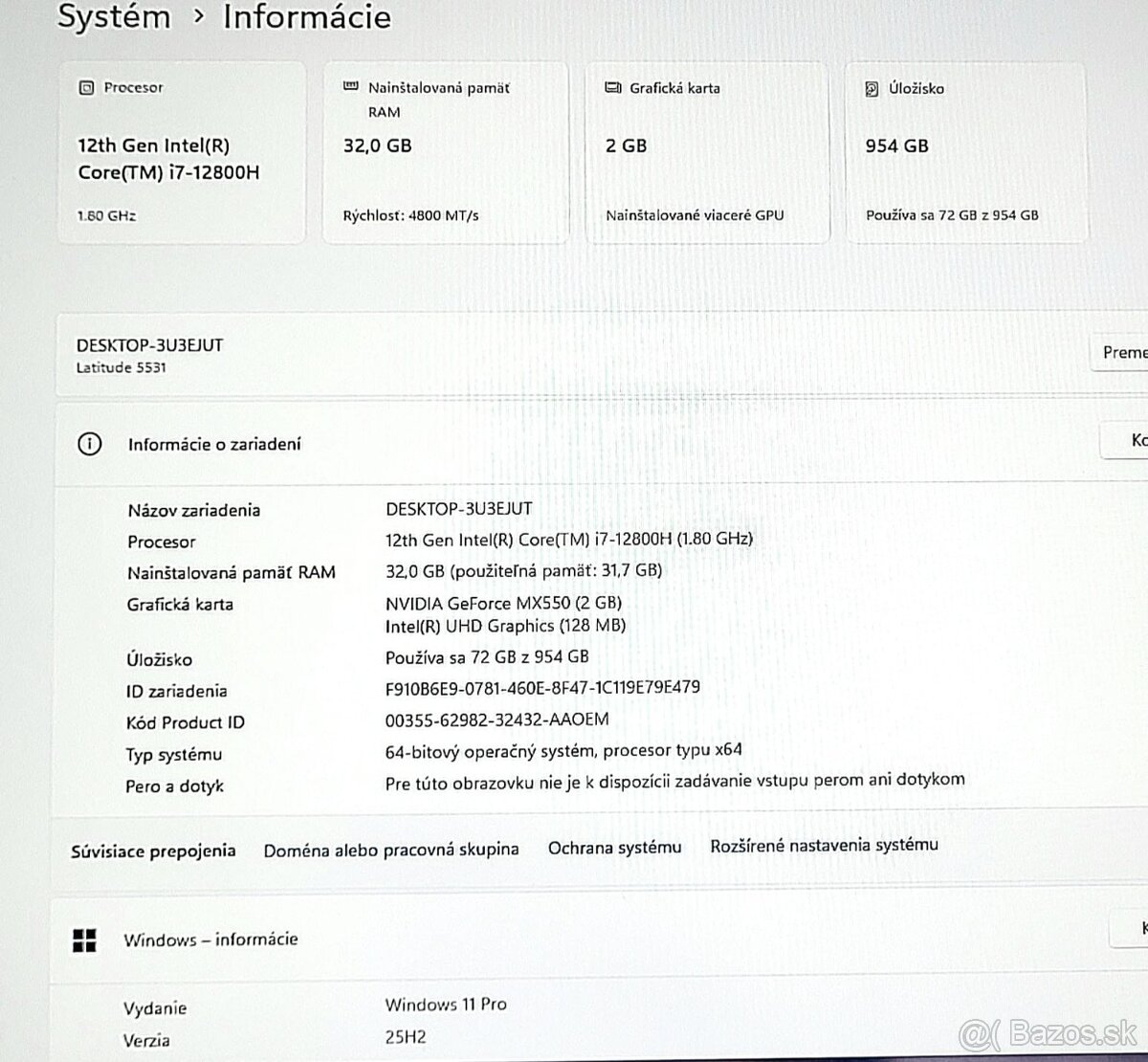 DELL Latitude 5531 i7 - 8