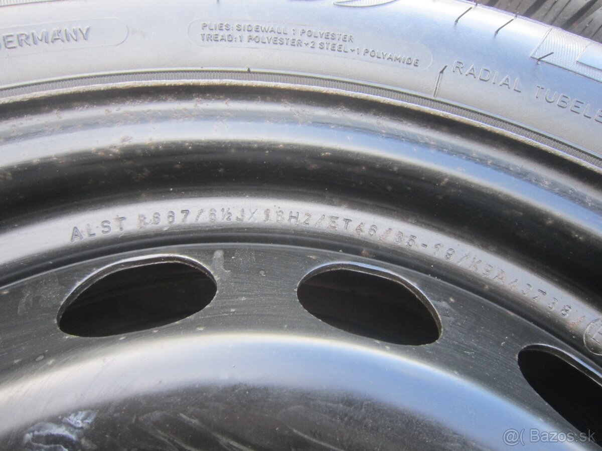 16" pl. disky Oct3, Passat, Golf, Seat so zim. pneu 205/55R - 8