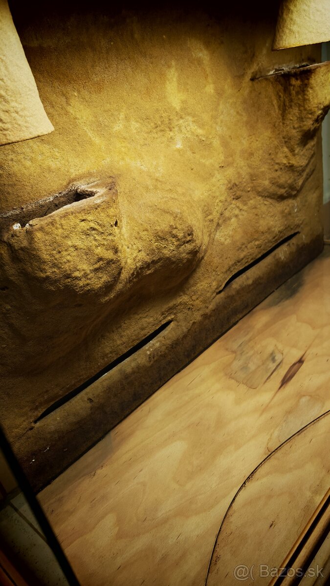 ✅ Terárium 114x71x45 s 3D stenou - 8