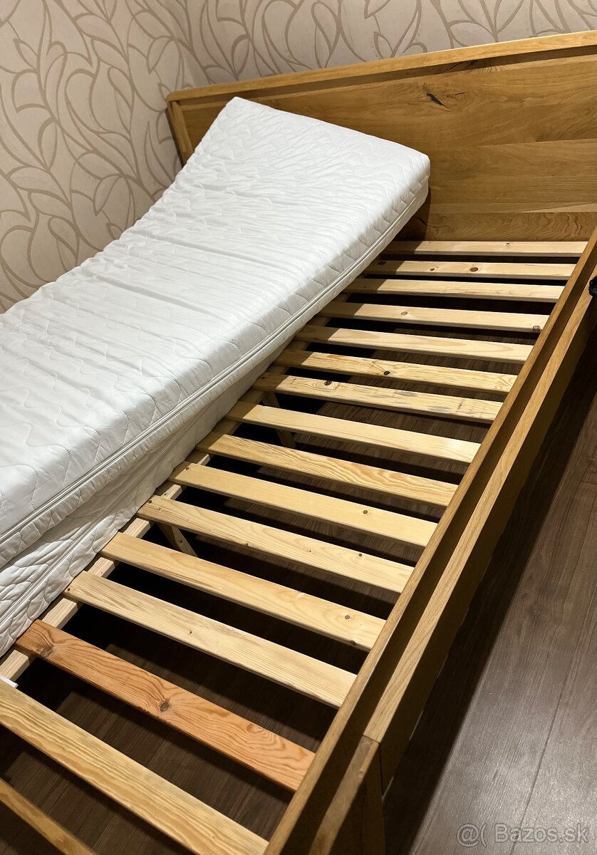 Posteľ z dubového masívu Mirek - 8
