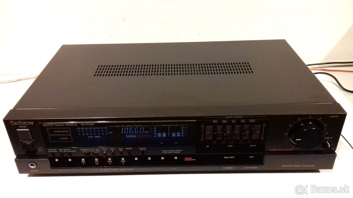 330W Zosilnovac+Equaliz+Tuner= Receiver TECHNICS Japan, AR24 - 8