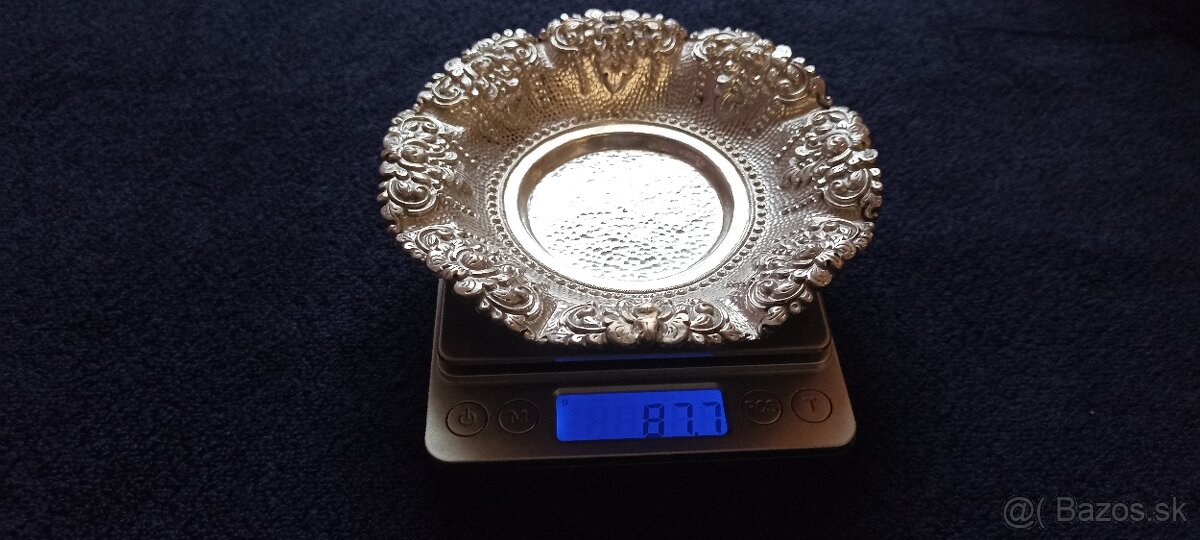 Investičné Striebro –dezertná miska/tanierik-87,7g - 8