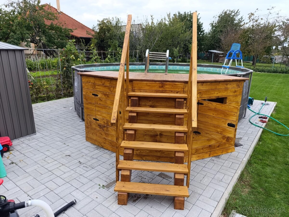 Kryt filtračnej jednoty, mólo a schody do bazéna - 8