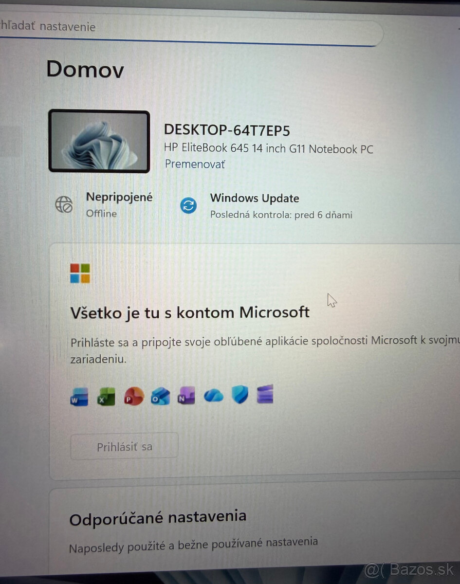 HP EliteBook 645 G11 4G LTE - 8