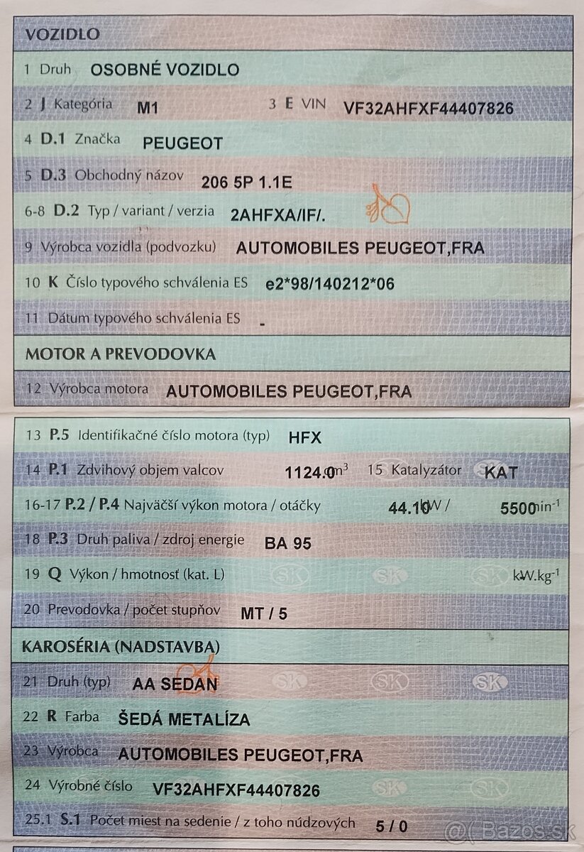 Peugeot 206 5P 1,1E - 8