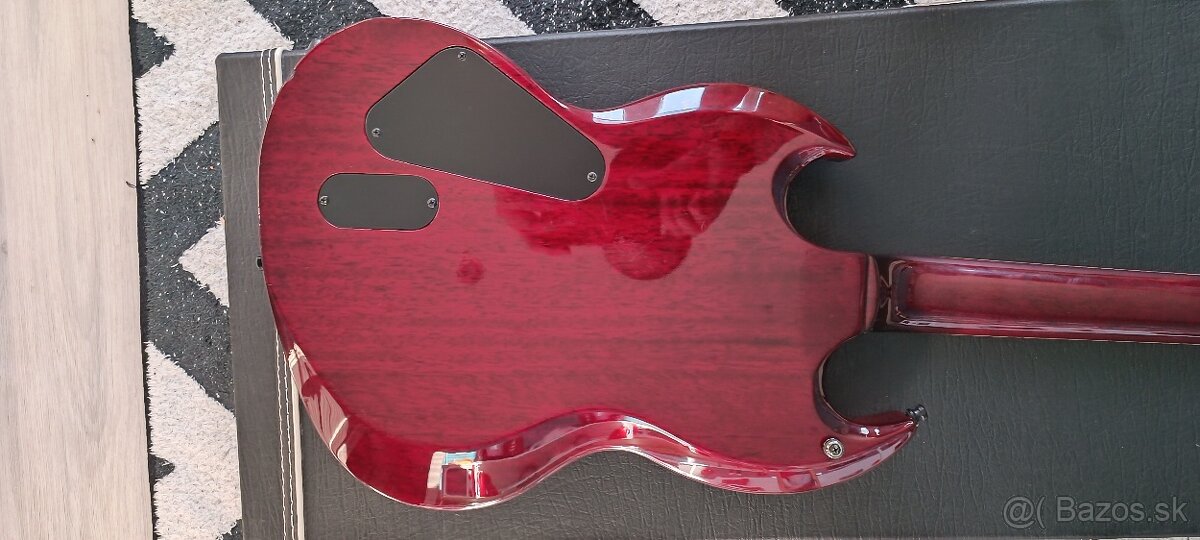 Predám elektrickú gitaru ESP LTD VIPER 1000 See Thru Cherry - 8