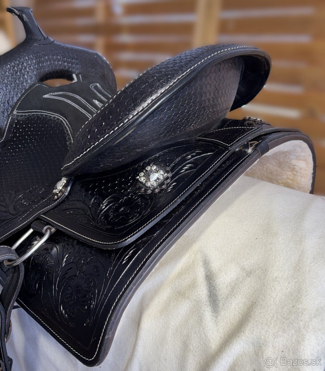 Westernový sedlový komplet 7) černý - 8
