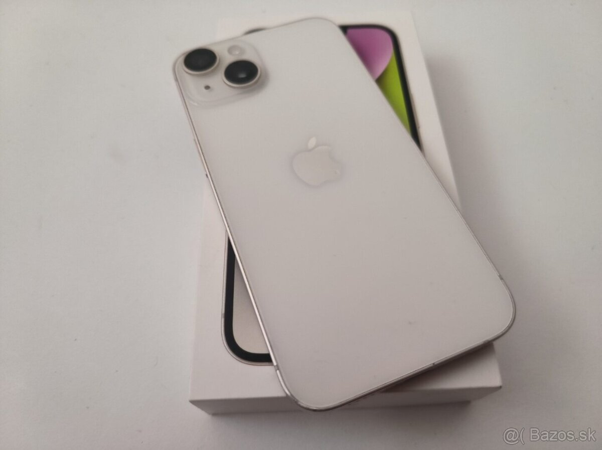 apple iphone 14 128gb Starlight / Batéria 100% - 8