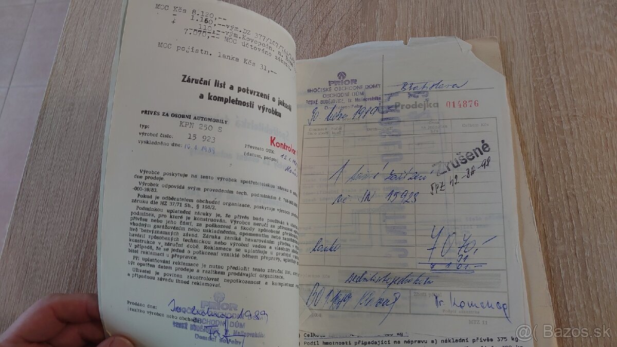 Retro prívesný vozík KPN 250 S - 8