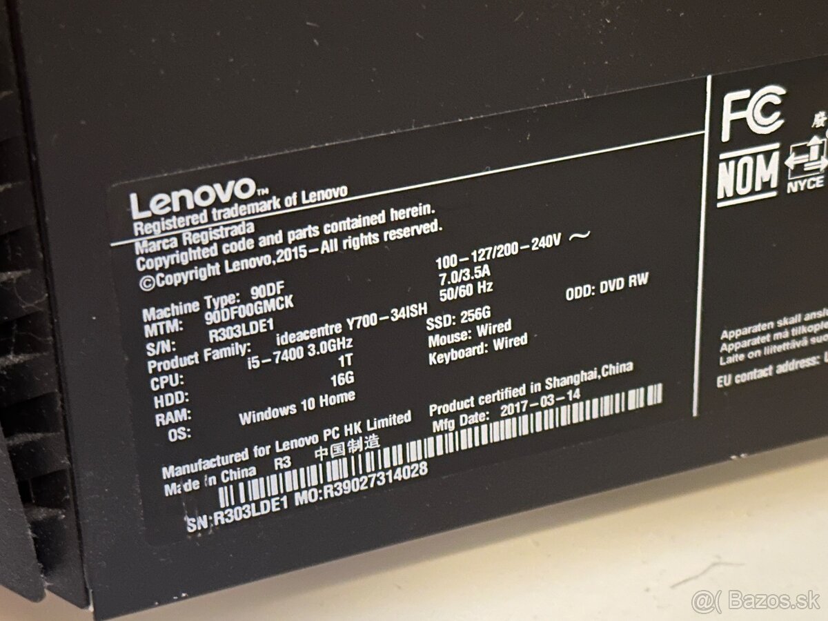 Herny PC Lenovo IdeaCentre Y700-34ISH - 8