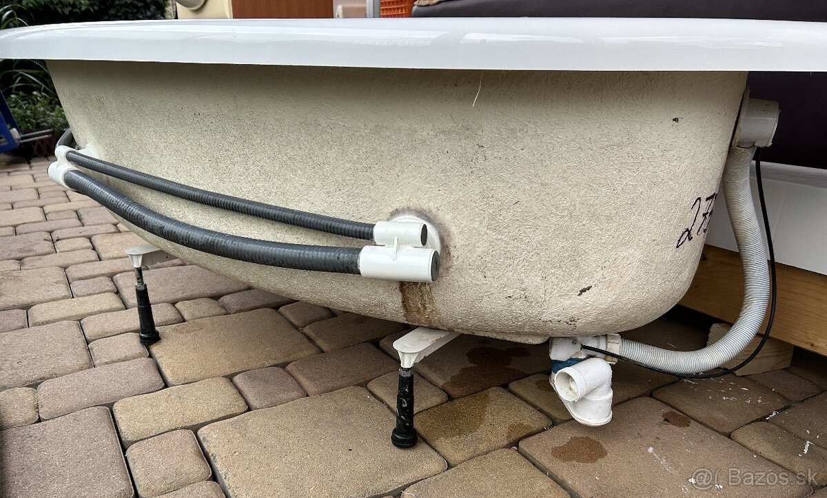 Rohová akrylátová vaňa so zástenou - 8