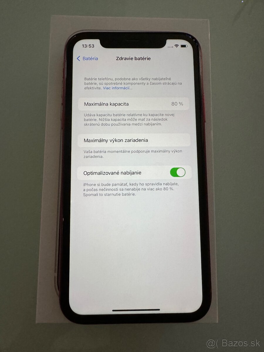 iPhone XR 64 GB Red Edition AKO NOVÝ - 8