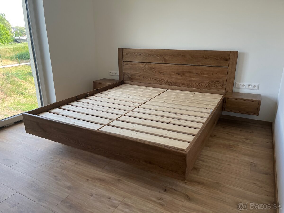 Levitujúca dubová posteľ - 8