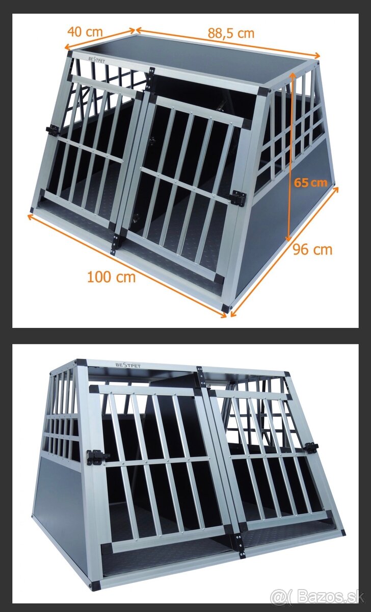 Klietka pre 2 psov do auta - 8