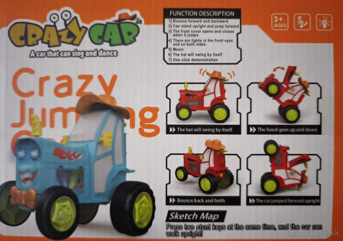Detský tanečný traktor – Crazycar - 8