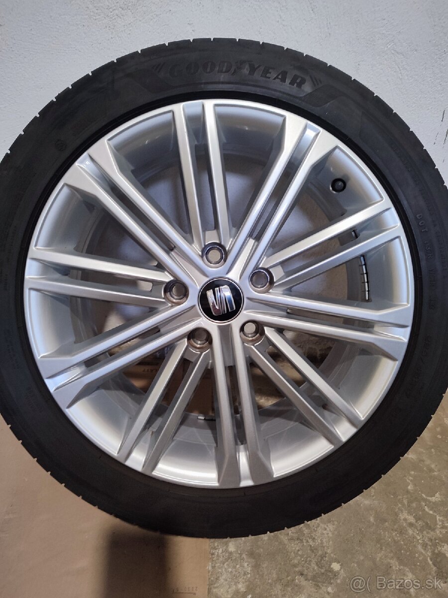 Letne pneumatiky 225/40 R17 na Original SEAT diskoch - 8