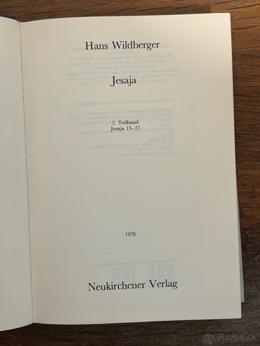 Knihy Biblický komentár Starého zákona: Izaiáš - 8