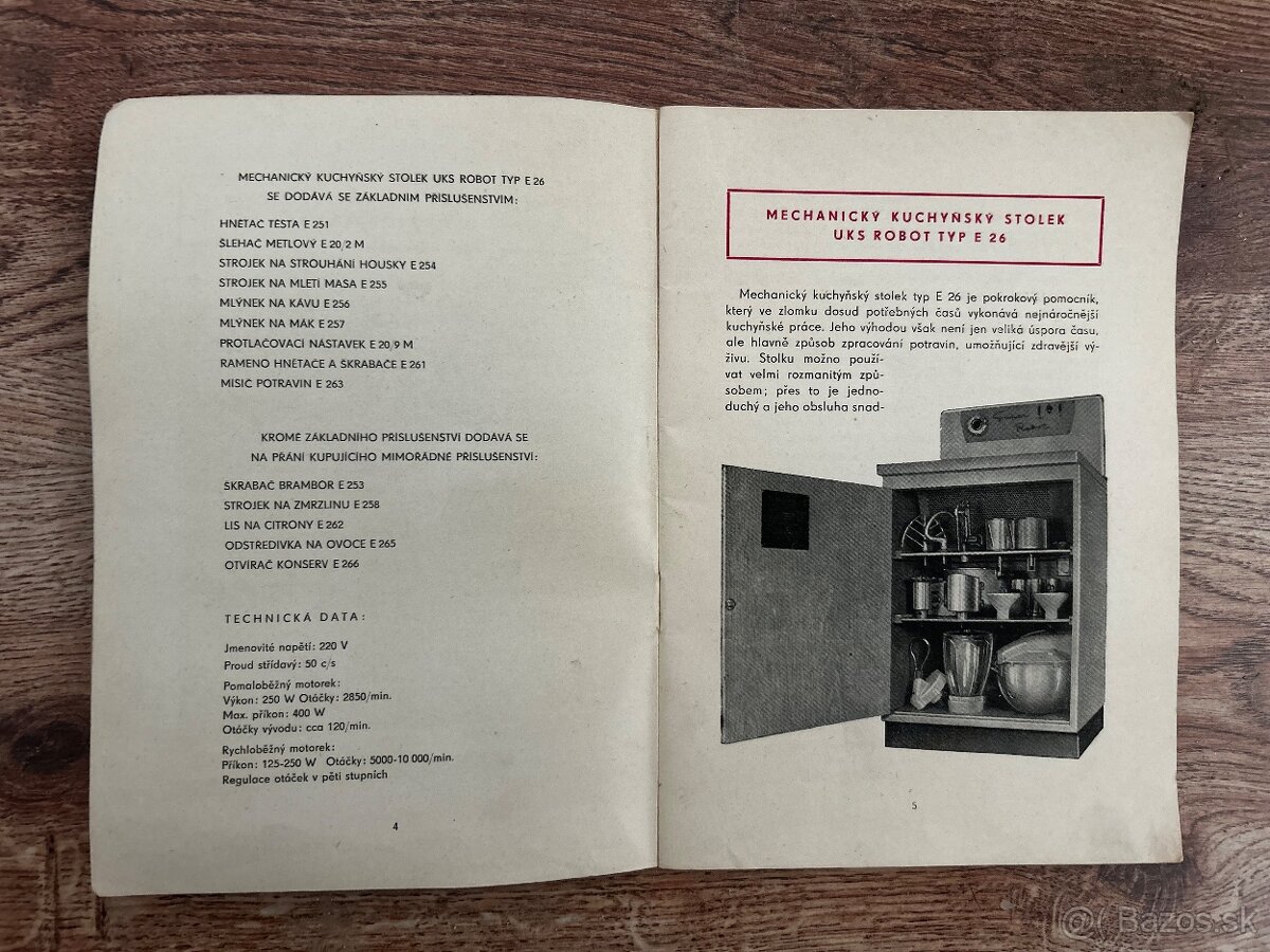 RETRO kuchynský robot SUPER ROBOT E26 + príslušenstvo - 8