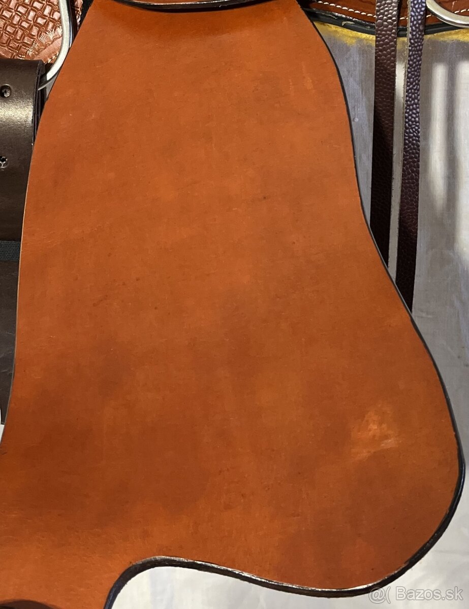 Westernový sedlový komplet 10) rezato hnědé Twist - 8