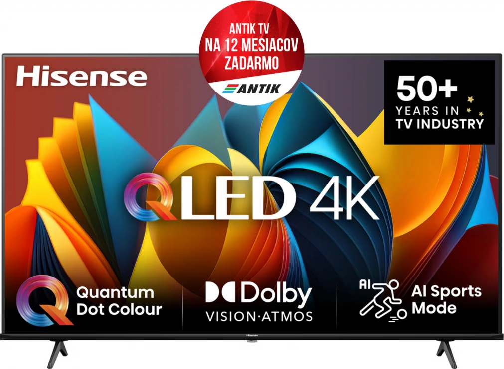 55-palcový (139 cm) QLED 4K SMART TV HISENSE 55E7NQ - 8