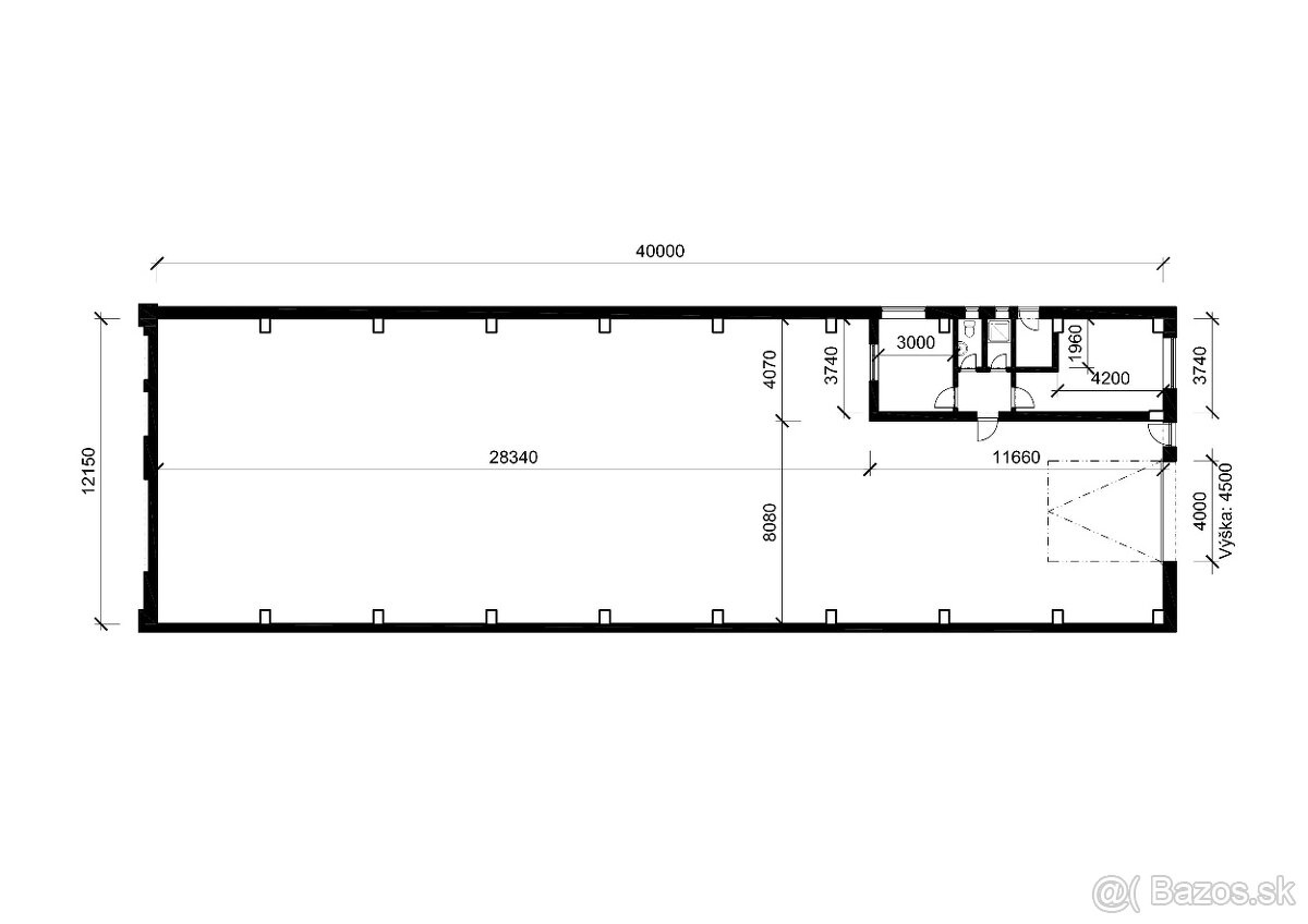 Skladové priestory v oplotenom areáli s vrátnikom - 8
