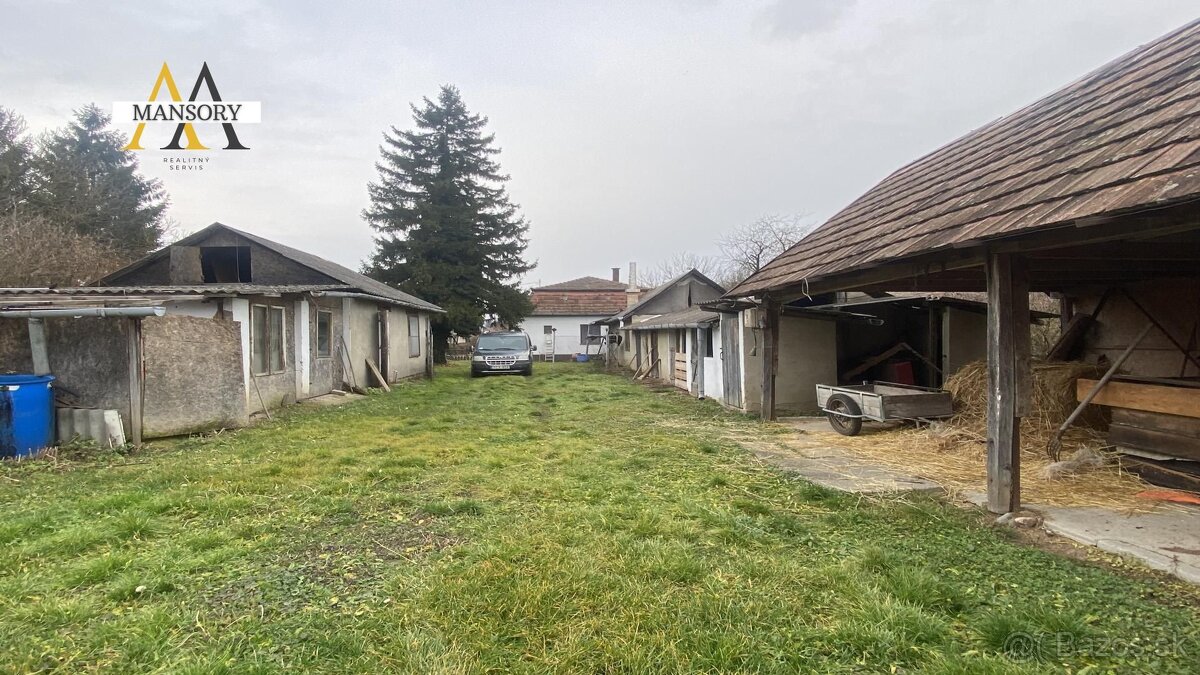 Na predaj 4 izbový rodinný dom za 33 000 eur na pozemku 174 - 8