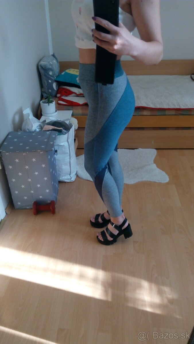 Dámske legíny sivo-modré - 8