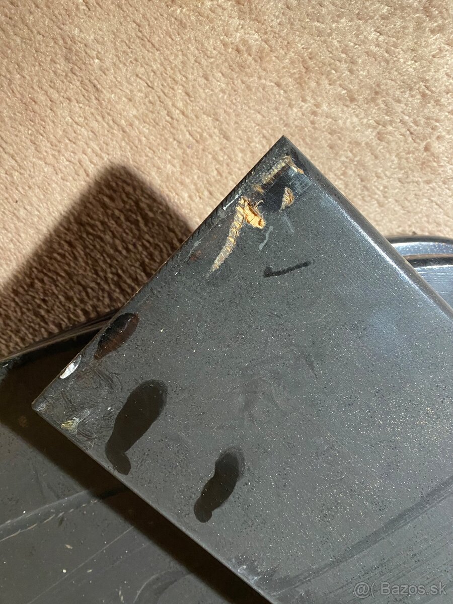 Masívna drevená posteľ tmavohnedá 100x212 - 8