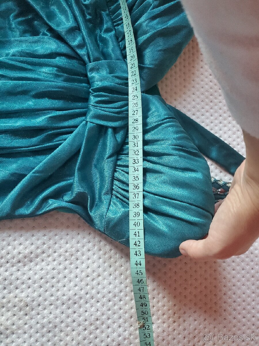 Smaragdove spolocenske saty - 8